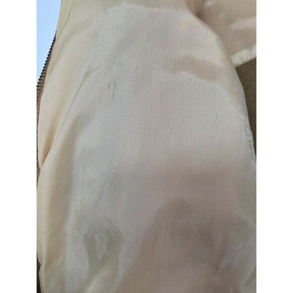 Vintage Challenger Cardigan Mens Large 38-40 Suede Knit Zip-Up Jacket 1970s-80s - Picture 9 of 14